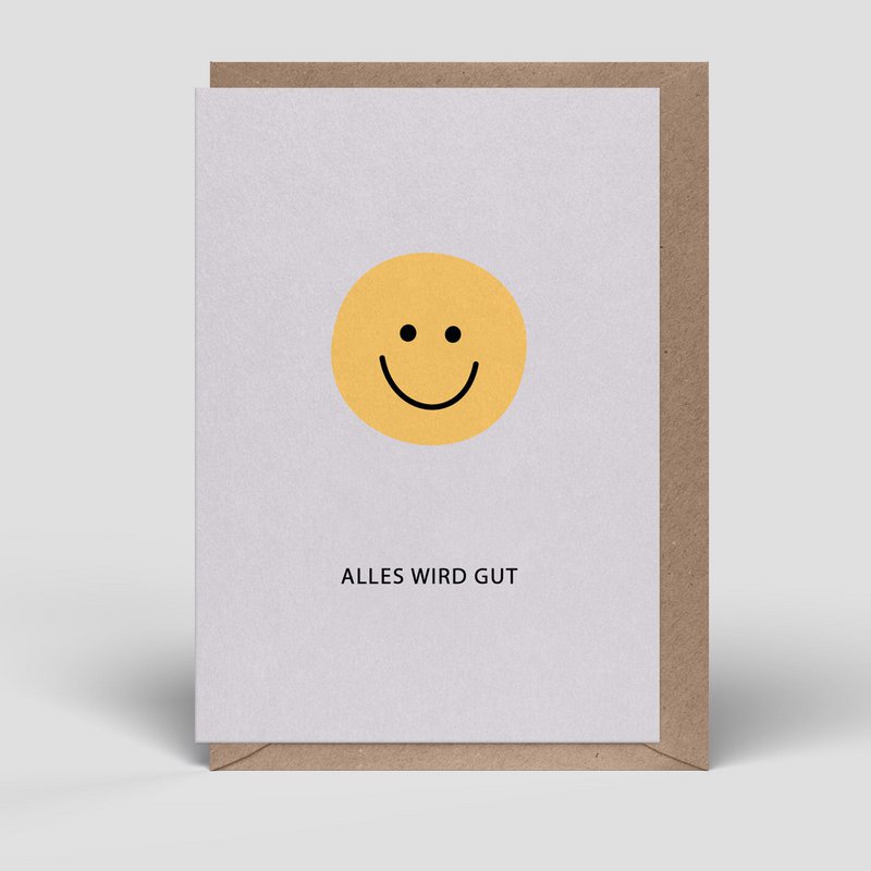 Vouwkaart - Alles komt goed Kaart - Smiley - Nr. 280
