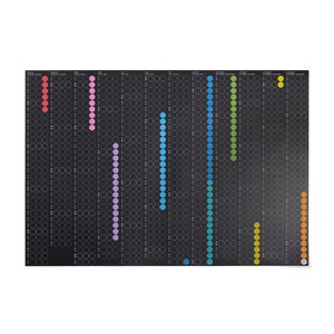 Annual planner 2026 with adhesive dots - 100x69 cm