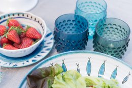 Arca Dotted aqua - Acryl Drinkbeker 350ml - groen - duurzaam, lichtgewicht, onbreekbaar, ideaal voor in de tuin, picknick, speelse look