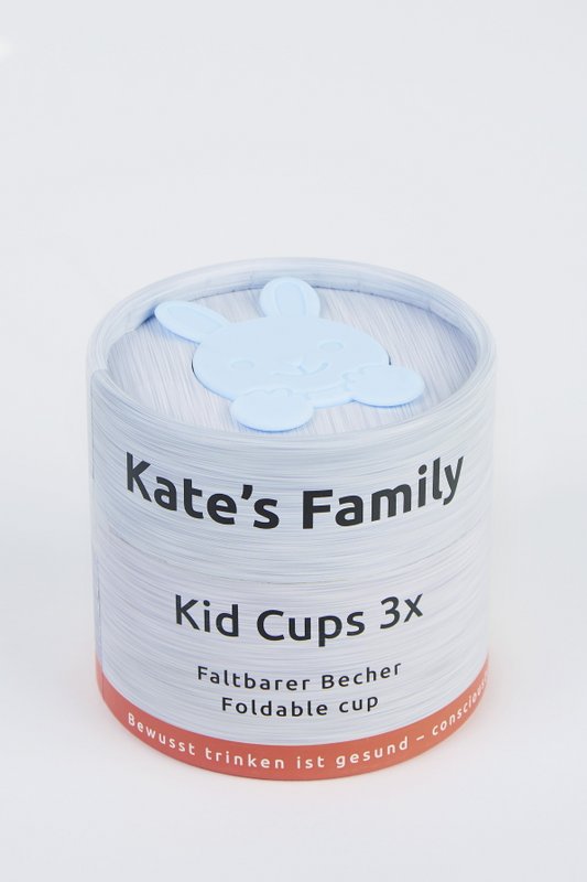 Kid Cups krussæt, foldbart, 180 ml, påskehare-motiv, tåler opvaskemaskine