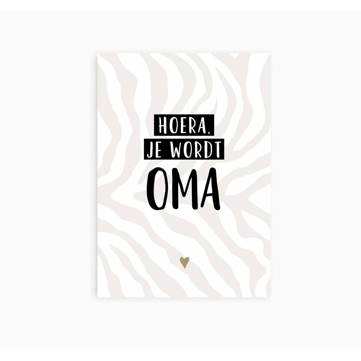 Ansichtkaart || Hoera je wordt oma