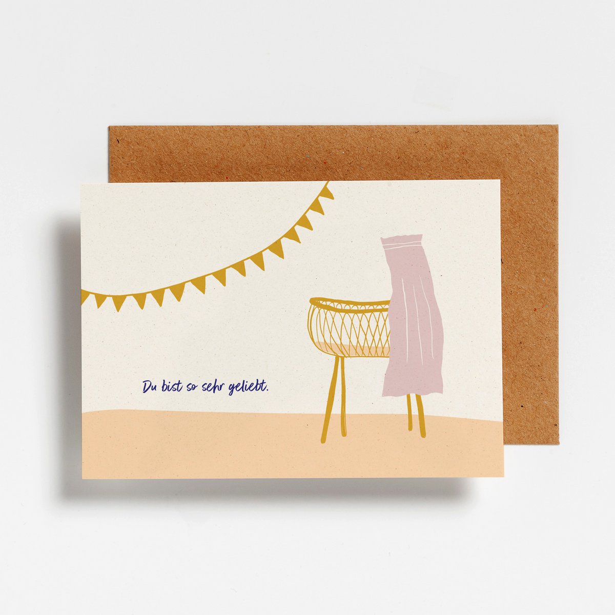 POSTCARD_DU BIST SO SEHR GELIEBT LILA