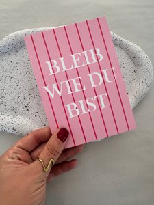 Ansichtkaart verblijf zoals je bent