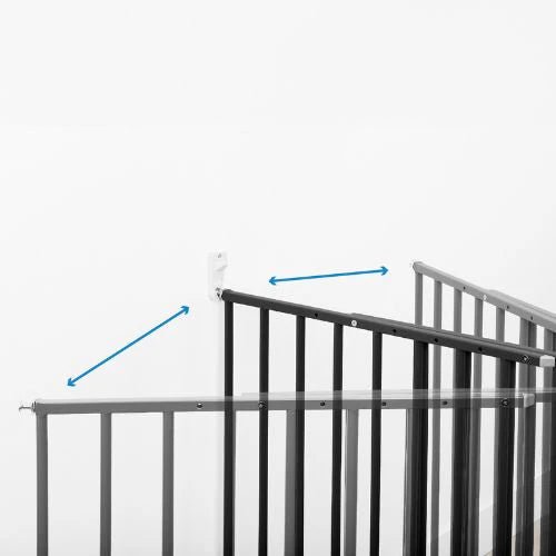 SICHERHEITSBARRIERE, SCHRAUBBEFESTIGUNG (60 - 107 CM) – SICHERES UND SCHÜTZENDES METALL XL