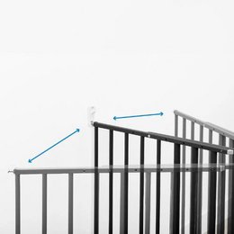SICHERHEITSBARRIERE, SCHRAUBBEFESTIGUNG (60 - 107 CM) – SICHERES UND SCHÜTZENDES METALL XL