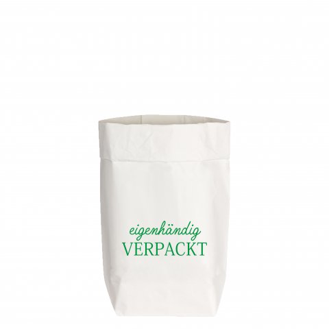 PaperBags Small blanco, EMPAQUETADO PERSONALMENTE, verde