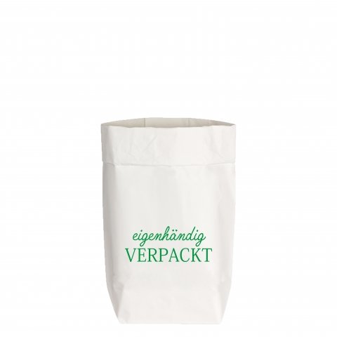 PaperBags Small blanco, EMPAQUETADO PERSONALMENTE, verde