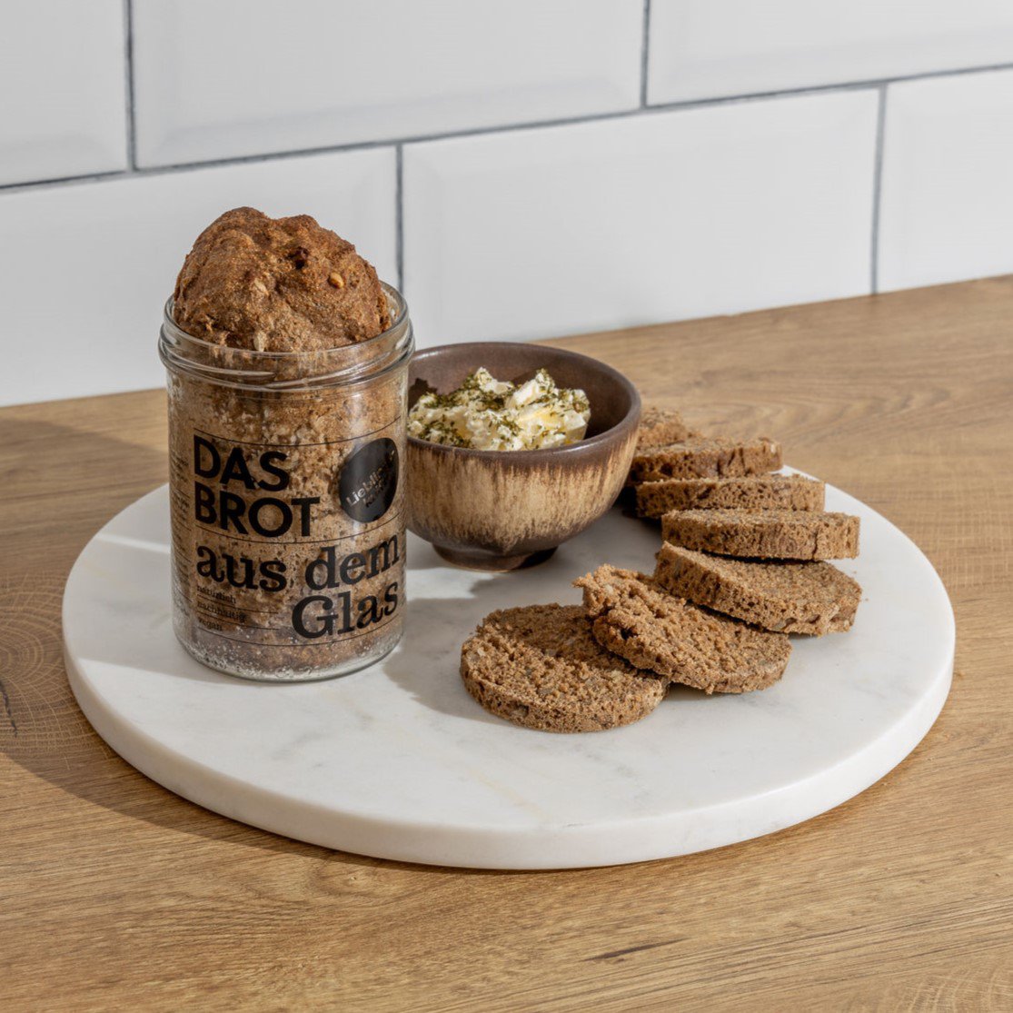 Nachfüller für Brotbackmischung im Glas "Lieblingsknifte" (600 g)