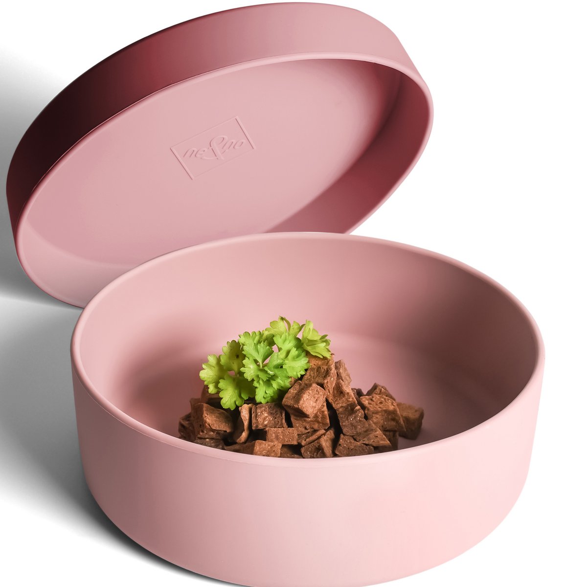 mit Deckel rose