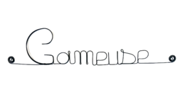 Dekoracja ścienna w drucie „Gameuse” - Punisherier - biżuteria ścienna - pokój dziecięcy/ado