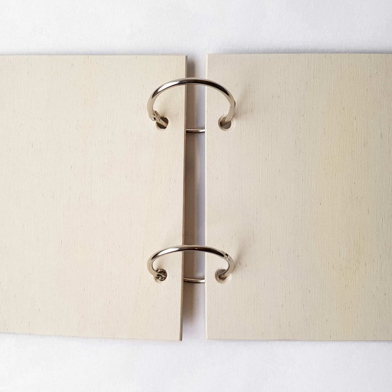 Houten bewaarbundel | Geboortekaartjes | Hartje | A5