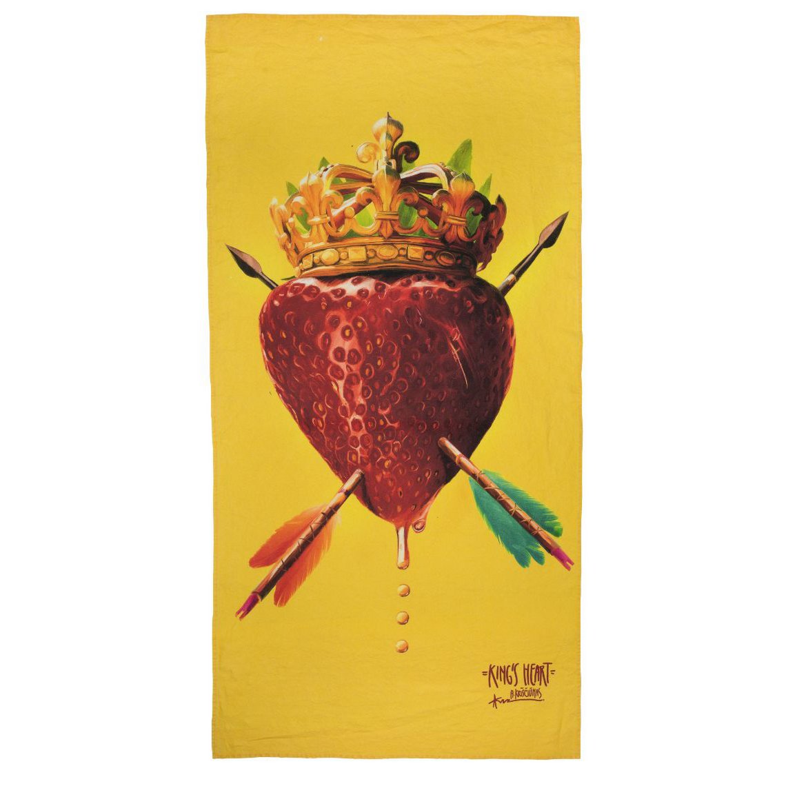 Linen beach towel King's Heart - Algis Kriščiūnas