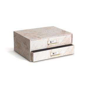 BIRGER 2 drawer chest - Marble Beige 894 - Set of 3