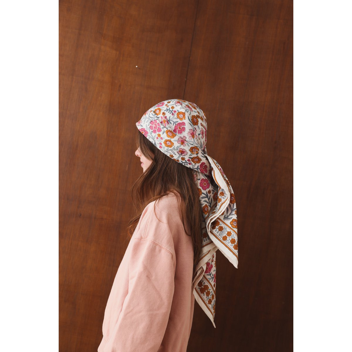 Foulard Adulte Dheli Azur 100 cm
