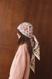 Foulard Adulte Dheli Azur 100 cm