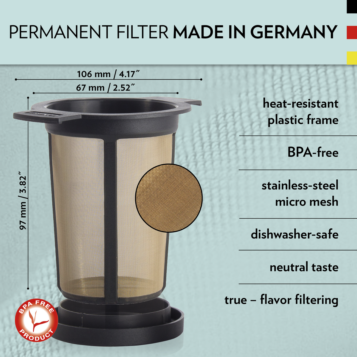 BREWING BASKET L, Permanent Filter