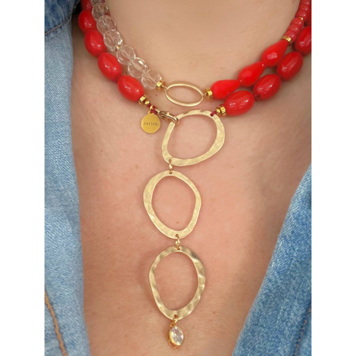 Collana di liuto rossa