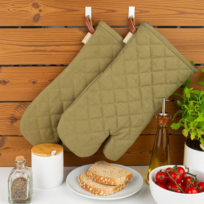 CH&F Ofenhandschuhe BBQ | 100 % Baumwolle | 18x35cm