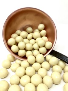 Maïsballen van witte chocolade (bulk 1kg)