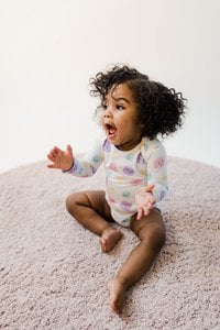 Sustainable Long-Sleeve Baby Romper | GOTS certified organic cotton