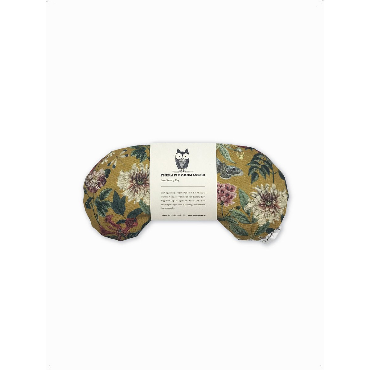 Coussin chauffant - Masque pour les yeux noyaux de cerises - Fleurs vintage