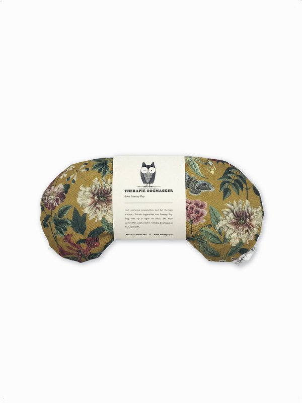 Heizkissen - Augenmaske Kirschkerne - Vintage Blumen