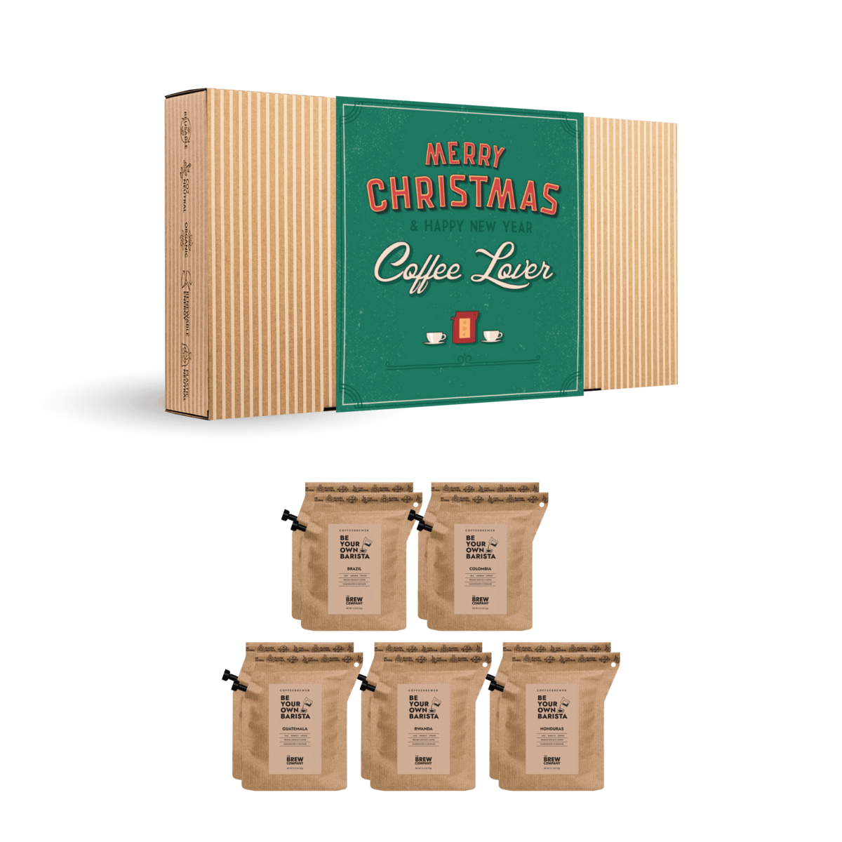 Merry Christmas Retro Coffee Gift Box
