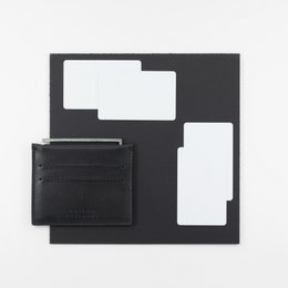 Porte-cartes FRAME - rhodium noir