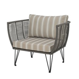 Mundo Lounge Chair, Green, Metal