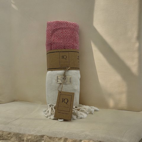 hammam towel | Sauna towel | Beach towel | Venezuela | Red | 170x95cm