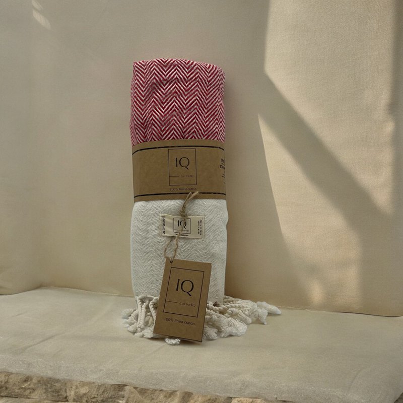 toalla hammam | Toalla para sauna | Toalla de playa | Venezuela | Rojo | 170x95cm