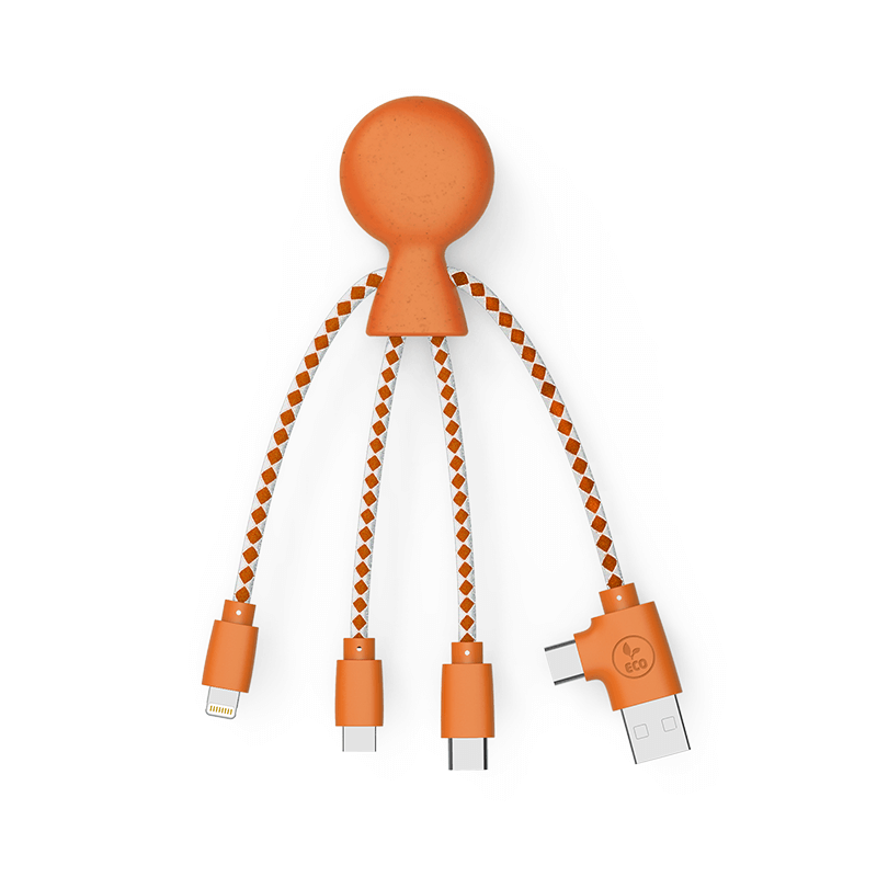 🔌 Mr Bio Multi-connector gerecycleerde plastic kabel 🔌