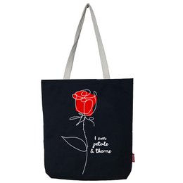 Tragetaschen. Bolso grande modelo "ICH BIN BLÜTENBLÄTTER UND DORNEN"