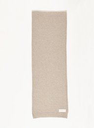 Cashmere tørklæde uni beige