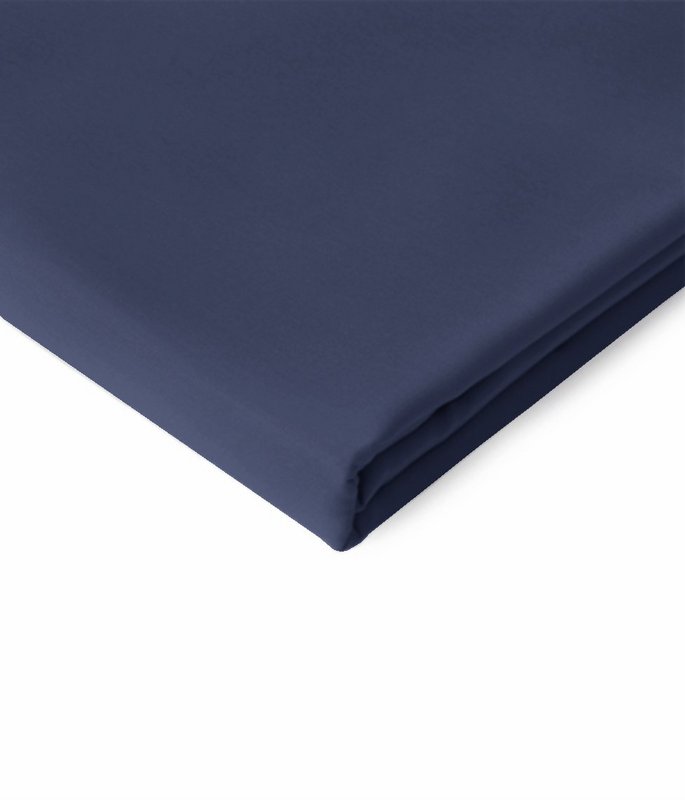 Satijnen laken effen Oxford blauw