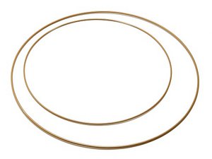 Metallring, 30cm, gold