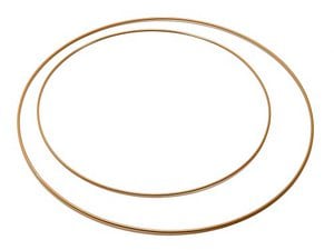 Metallring, 30cm, gold