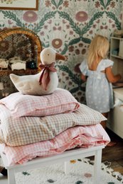TISU børnedynebetræk & pudebetræk, Pink Gingham
