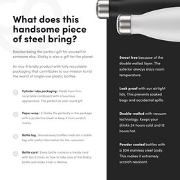 Slokky Mono White Bottle - 500ml