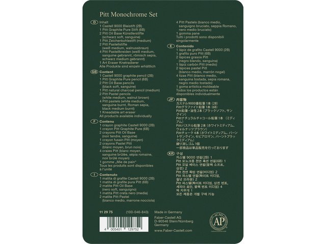 Bleistiftset FC Pitt Artist 12-teiliges Etui