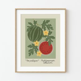 Mediterrane collectie – watermeloenen Art Print