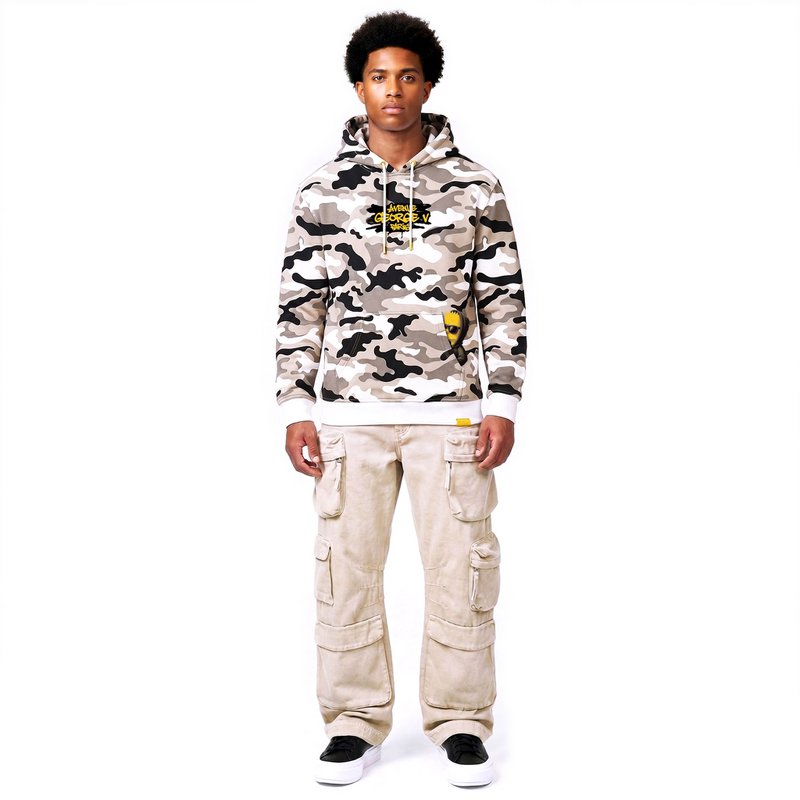 Kapuzenpullover „Bart“ in Beige