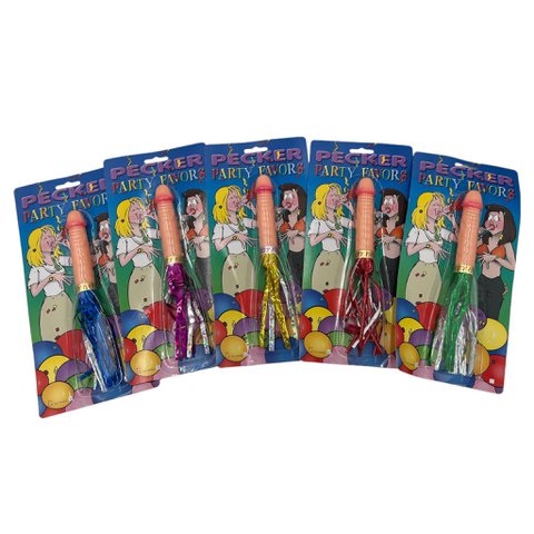 Kinky Vergnügen - TD25139 - Pecker Party Horn - 6 Farben - 1 Stück gemischte Farbe