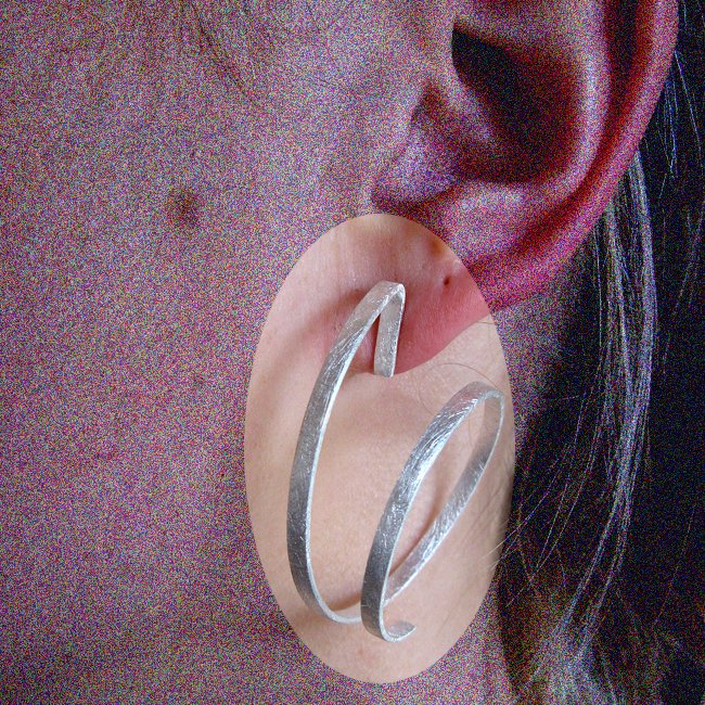Boucles d'oreilles torsadées E 997