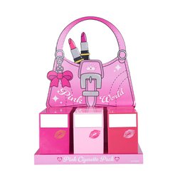 Papierośnica Pink World z lusterkiem x12