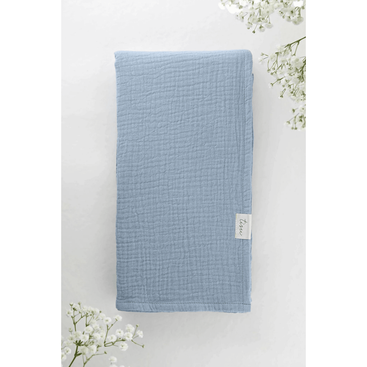 TISU Musselin-Pucktuch, Babyblau
