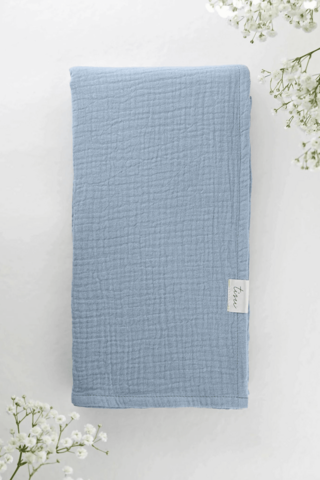 TISU Musselin-Pucktuch, Babyblau