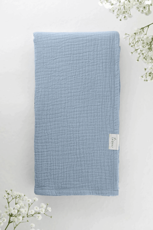 TISU Musselin-Pucktuch, Babyblau