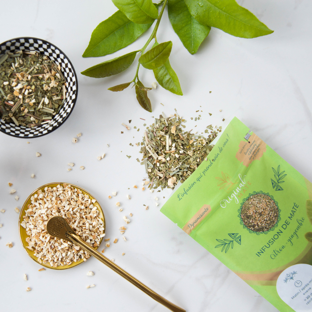 Bio-Zitronen-Ingwer-Mate - Verkaufsfertig oder BULK