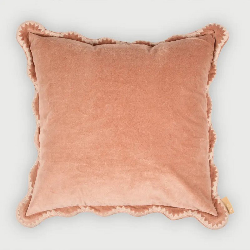 Kussenhoes | Mirage Scallop Abrikoos kussenhoes van Sanctuary Living